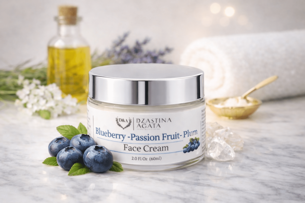 Blueberry Face Cream - Dry to Normal Skin - Dzastina Agata Natural
