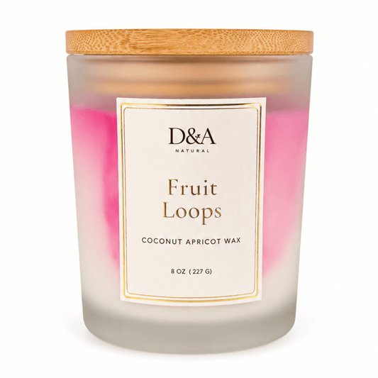 Fruit Loops Coconut Apricot Wax Candle | D&A Natural - Dzastina Agata Natural