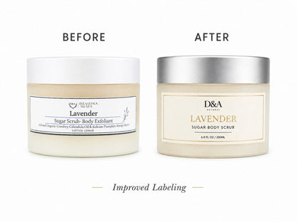 D&A Lavender Sugar Scrub - Dzastina Agata Natural