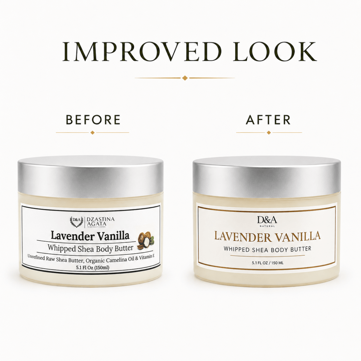 D&A Lavender Vanilla Shea Butter - Dzastina Agata Natural