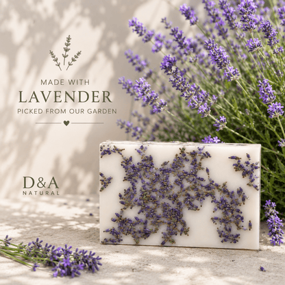 Lavender Soap with Lavender Essential Oil - Dzastina Agata Natural