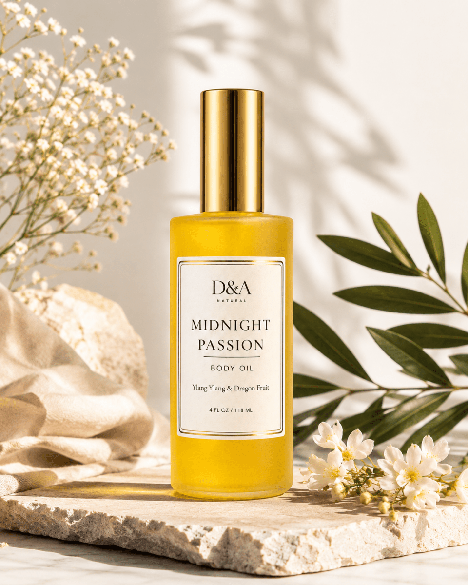 D&A Midnight Passion Body Oil - Dzastina Agata Natural