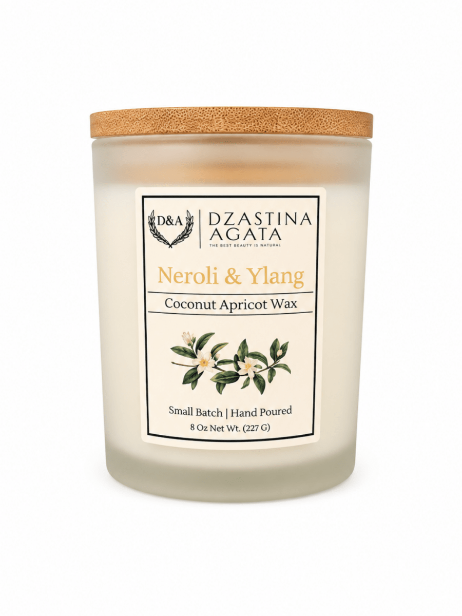 Neroli & Ylang Coconut Apricot Wax Candle | D&A Natural - Dzastina Agata Natural