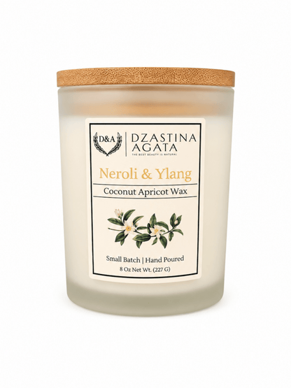 Neroli & Ylang Coconut Apricot Wax Candle | D&A Natural - Dzastina Agata Natural