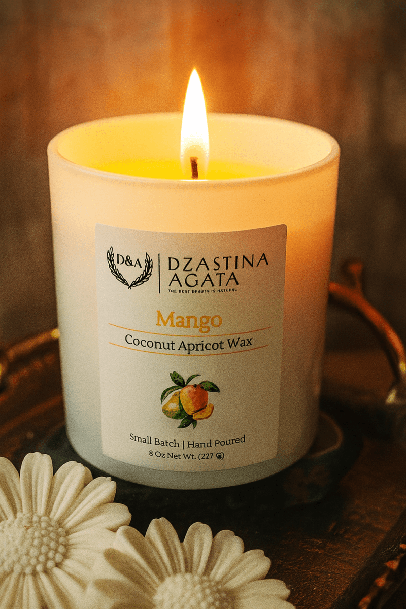 D&A Mango Candle - Dzastina Agata Natural
