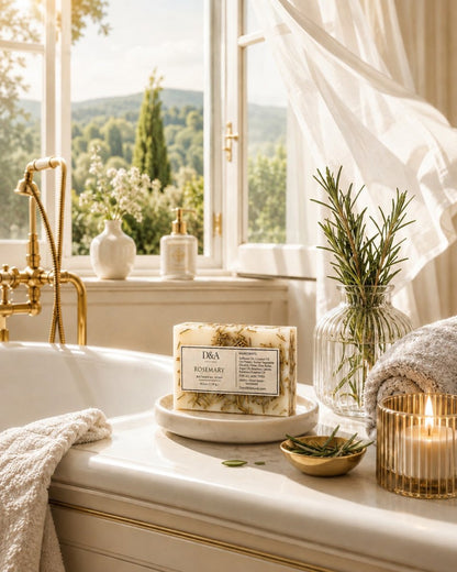 Rosemary Soap with Argan Oil and Rosemary Essential Oil - Dzastina Agata Natural