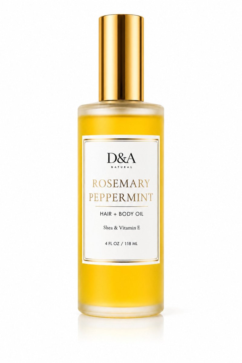 Rosemary-Peppermint Shea Hair & Body Oil | D&A Natural - Dzastina Agata Natural