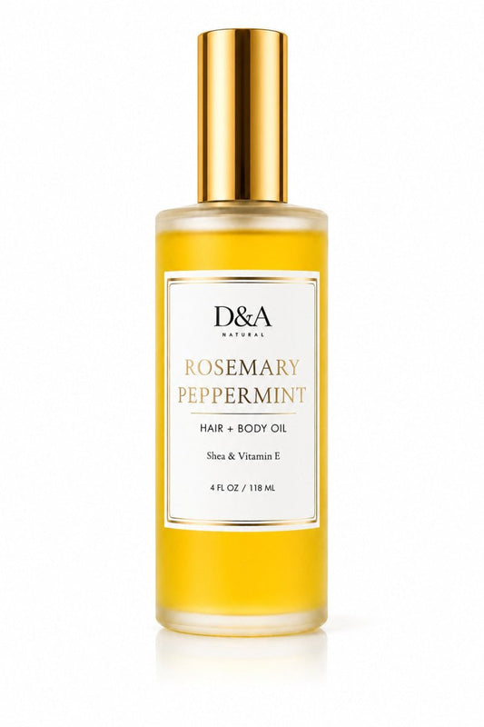 Rosemary-Peppermint Shea Hair & Body Oil | D&A Natural - Dzastina Agata Natural