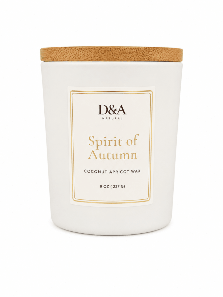 Spirit of Autumn Coconut Apricot Wax Candle | D&A Natural - Dzastina Agata Natural