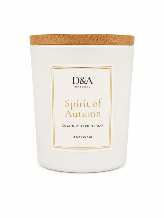 Spirit of Autumn Coconut Apricot Wax Candle | D&A Natural - Dzastina Agata Natural