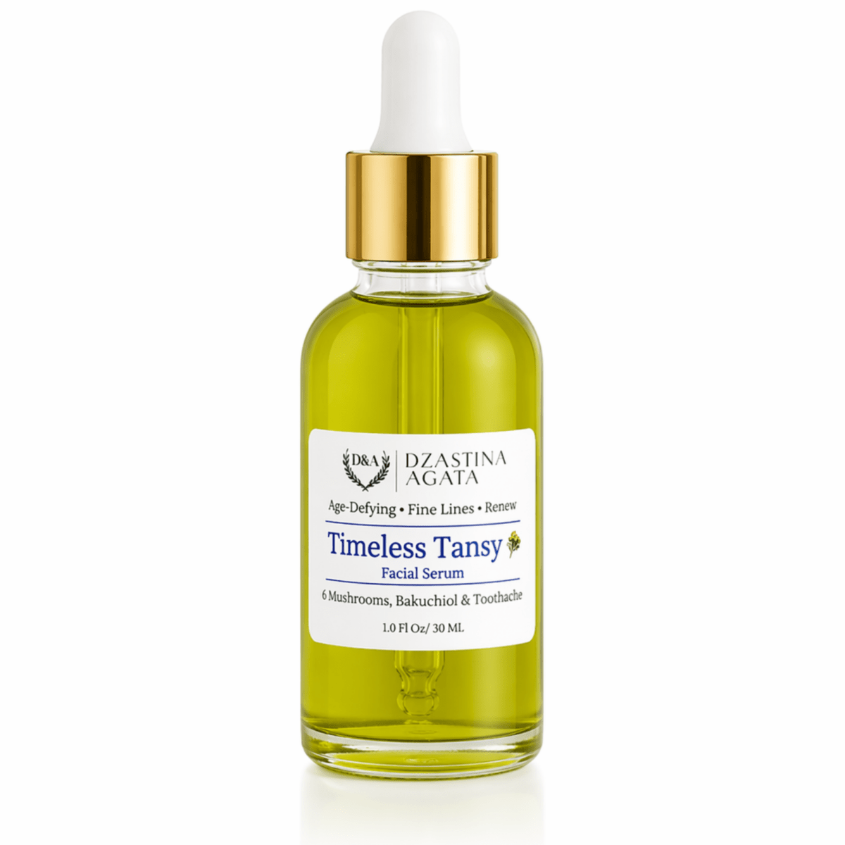 Timeless Tansy Facial Serum - Mature & Anti - Aging Skin - Dzastina Agata Natural