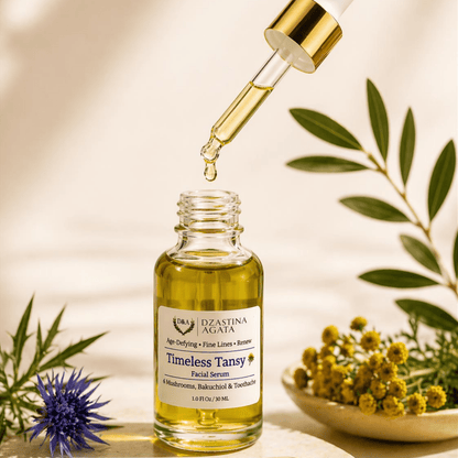Timeless Tansy Facial Serum - Mature & Anti - Aging Skin - Dzastina Agata Natural