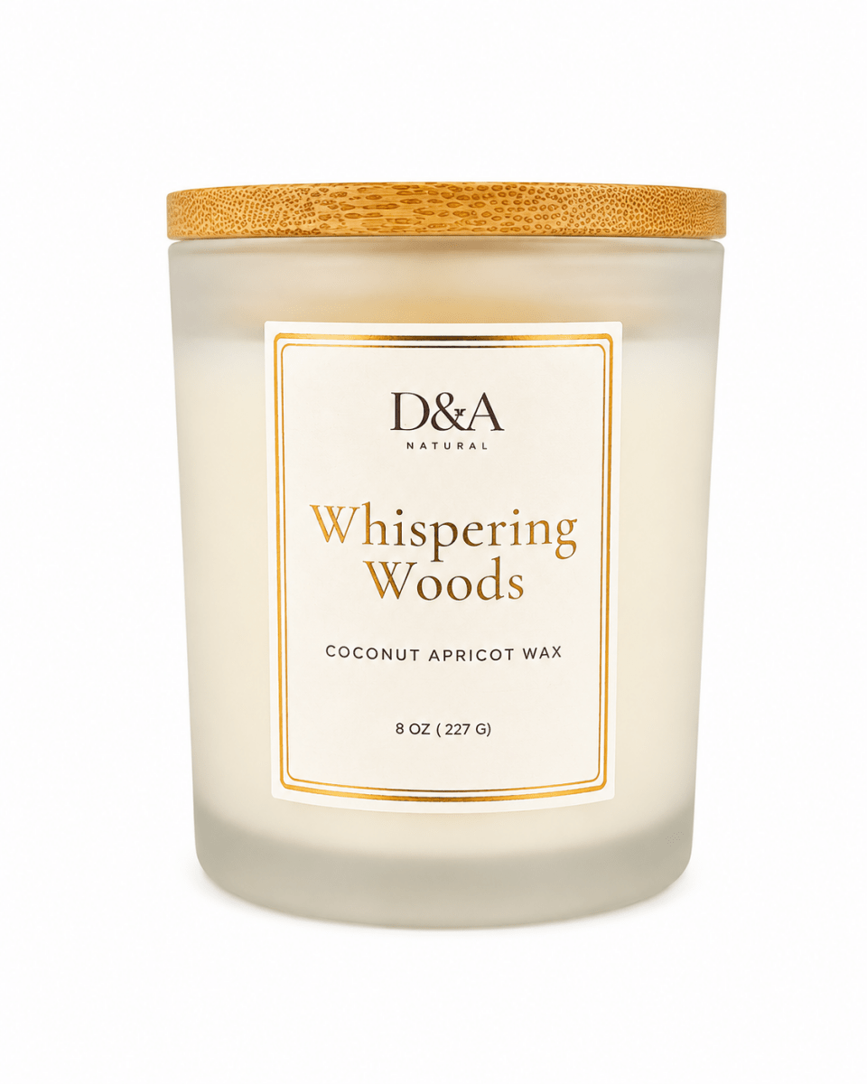 Whispering Woods Coconut Apricot Wax Candle | D&A Natural - Dzastina Agata Natural